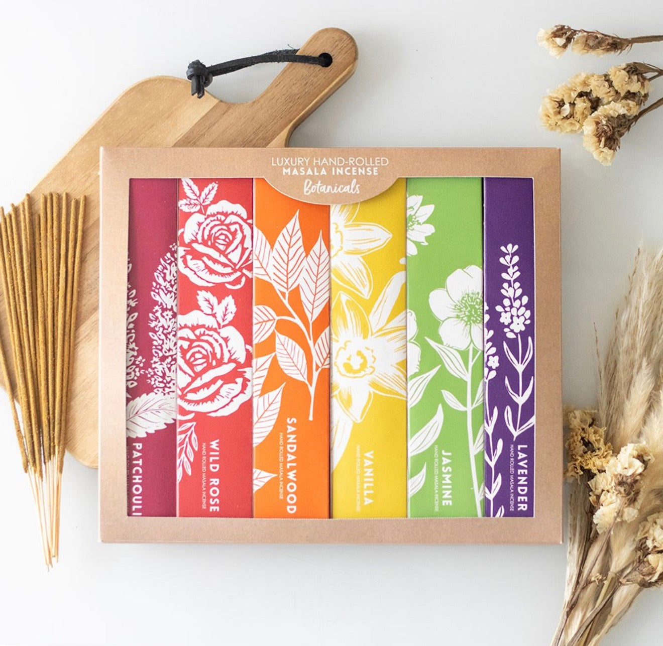 Aromatic botanical incense stick variety set