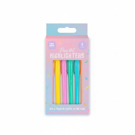 Highlighters 6 pack - pastel