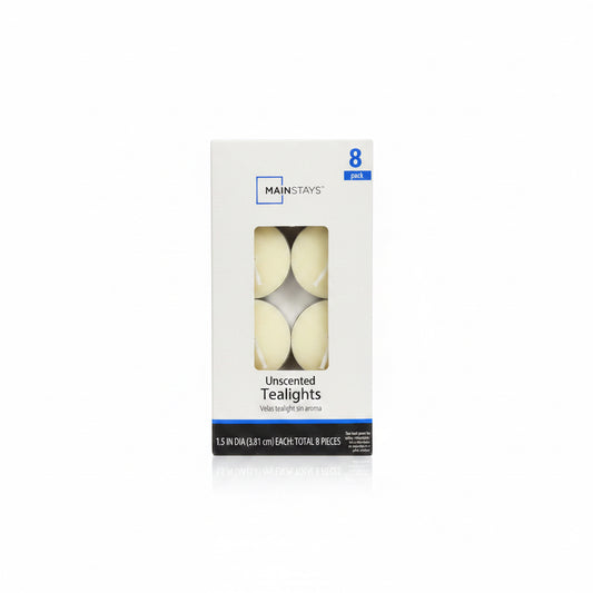 Ivory unscented tea lights