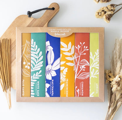 Exotic botanical incense stick variety set
