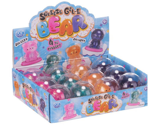 Squeeze gel bear in dome