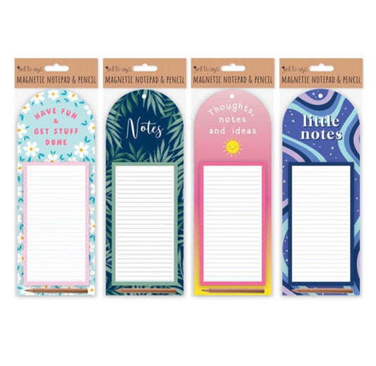 Magnetic notepad & pencil