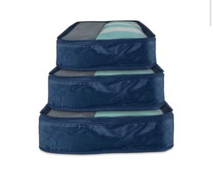 Travel luggage packing cubes 3 pack
