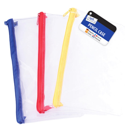 Clear exam pencil case