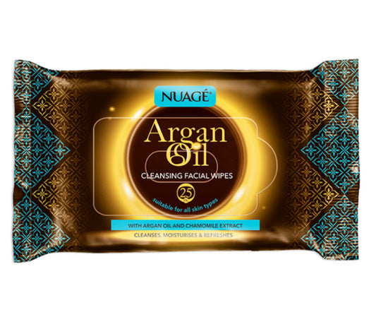 Argan oil face wipes twin pack