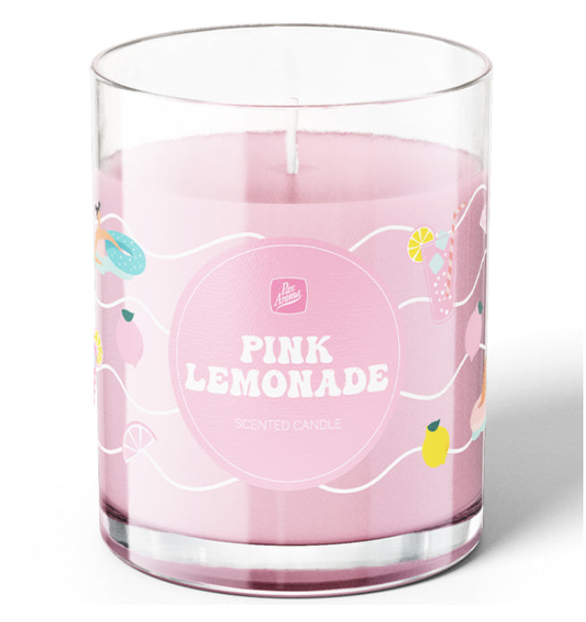 Pink lemonade candle