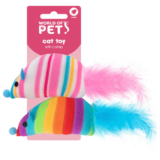 Catnip rainbow mouse 2 pack
