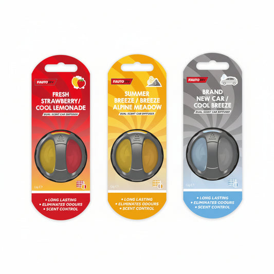 Car diffuser dual scent air freshener