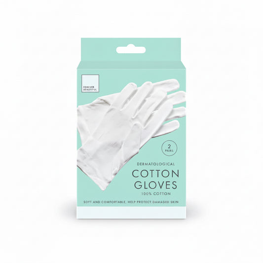 White cotton gloves 2 pack