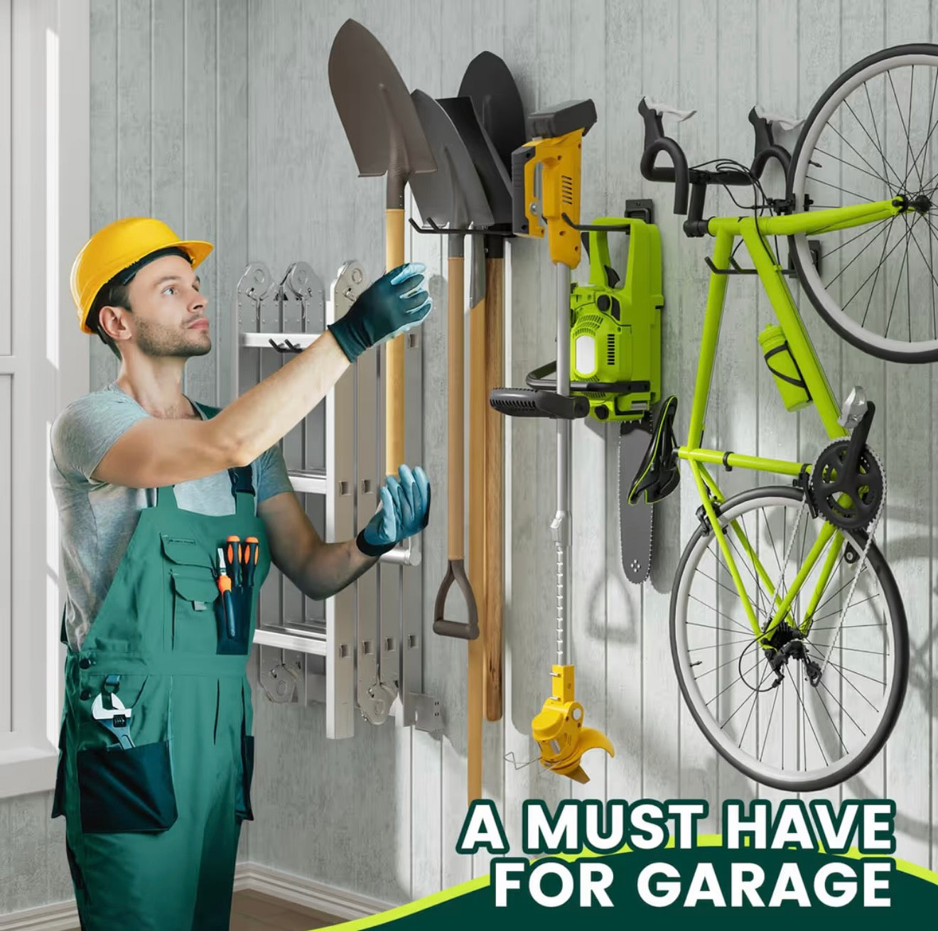 Heavy duty garage storage hooks 4 pack.