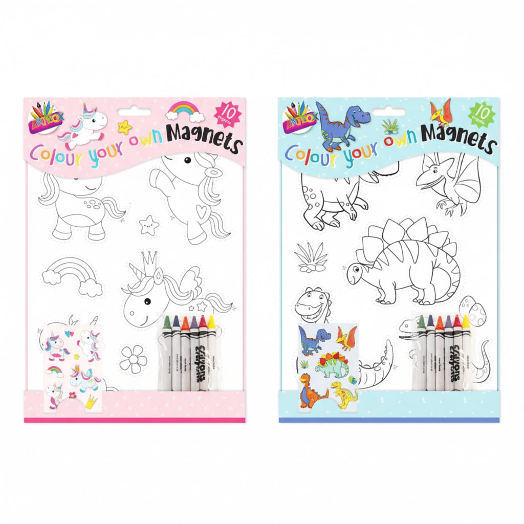 Colour your own magnets