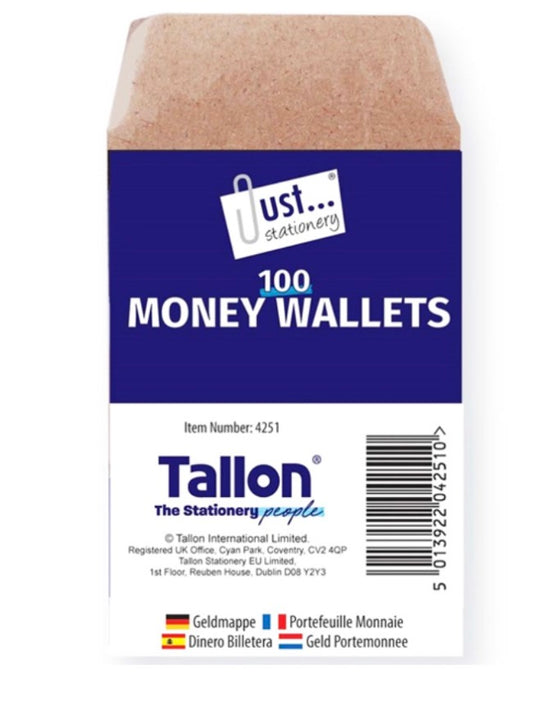 Dinner money envelopes 80 pack