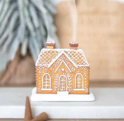 Gingerbread incense cone burner
