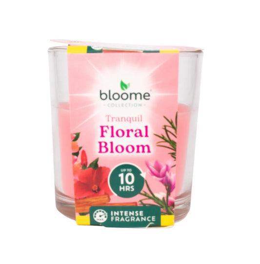 Bloome glass jar candle - floral bloom