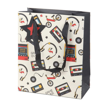 Medium gift bag - retro 80s print