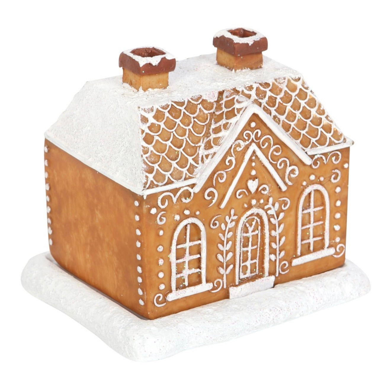 Gingerbread incense cone burner