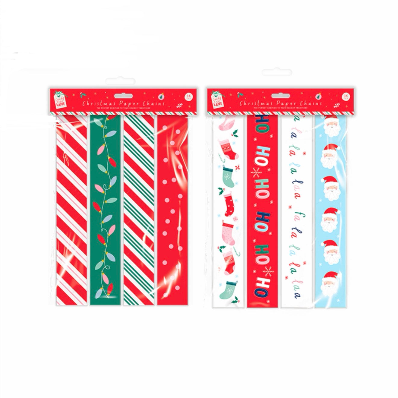 Christmas paper chains 36 pack