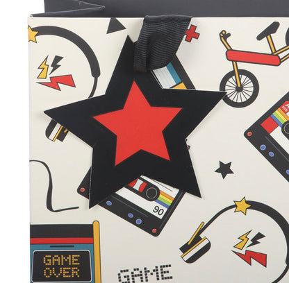Medium gift bag - retro 80s print