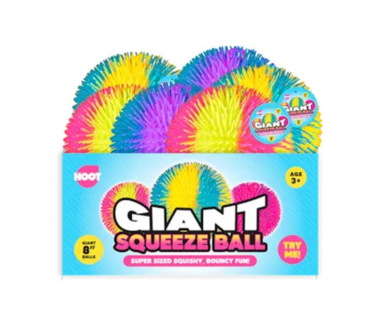 Jumbo textured squeezy ball 8”