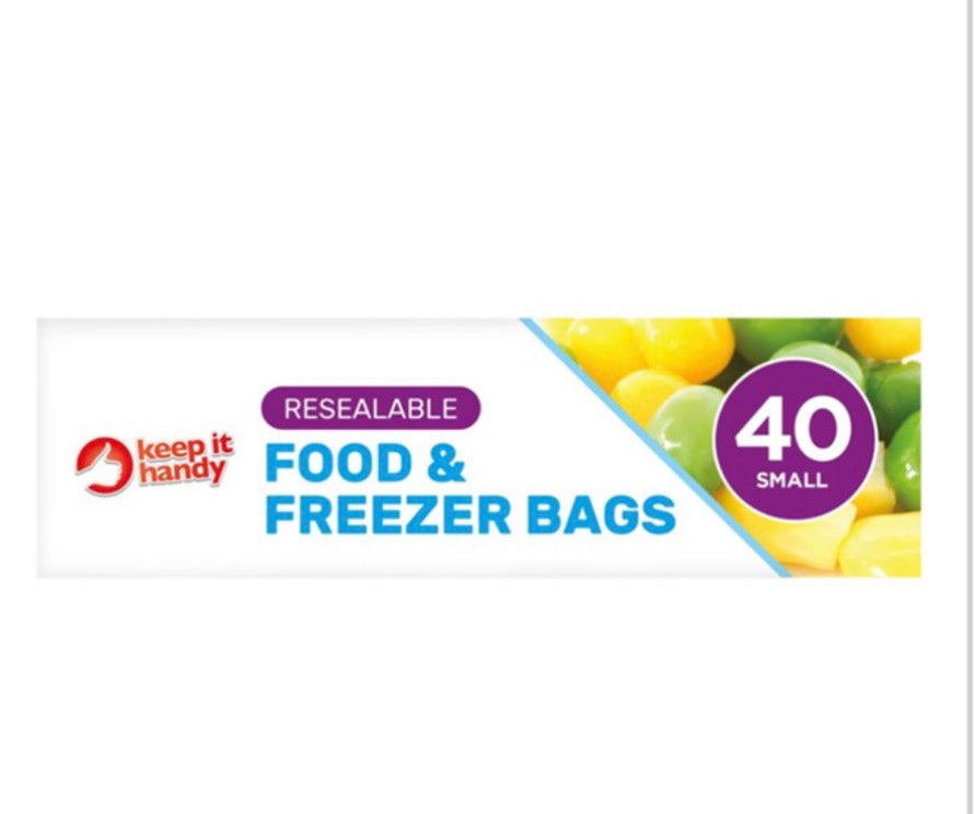 Reusable food & freezer bags 40 pack