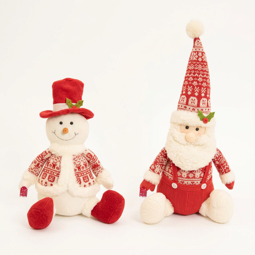 Christmas character sitting decoration 30cm