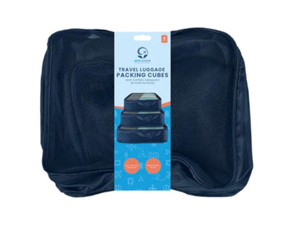 Travel luggage packing cubes 3 pack