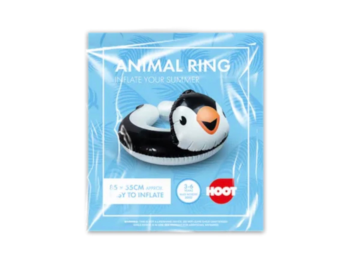 Kids inflatable animal swim ring
