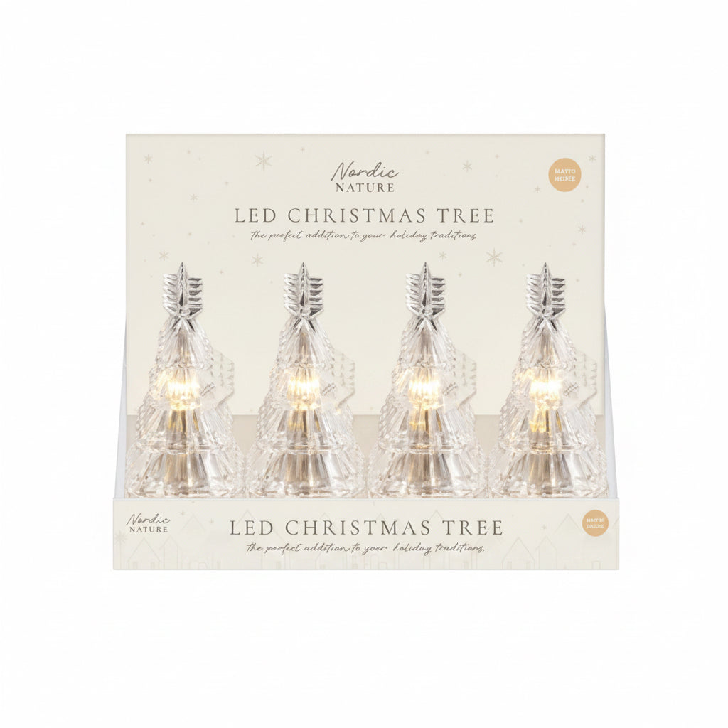 LED battery operated warm white Christmas tree 11cm