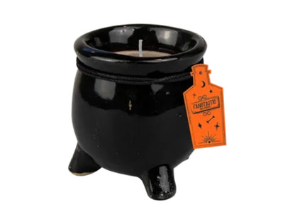 Halloween cauldron fragranced candle