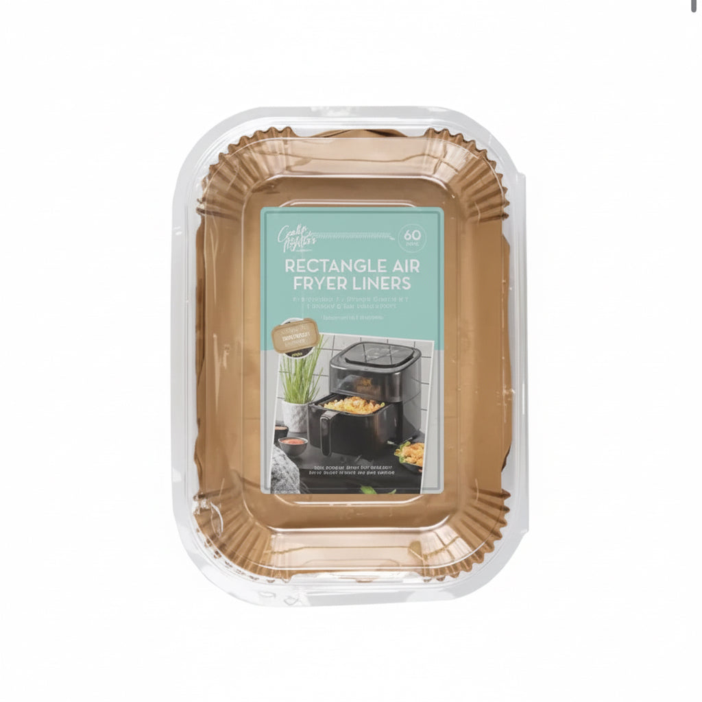 Air fryer liners 60 pack - rectangle