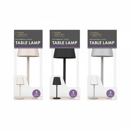 Rechargeable table touch lamp - plain