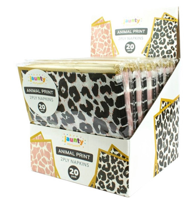 Leopard napkins