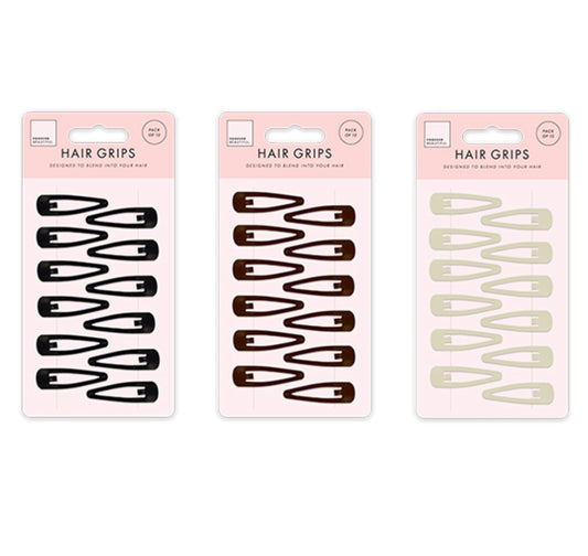 Large hair grips 12 pack