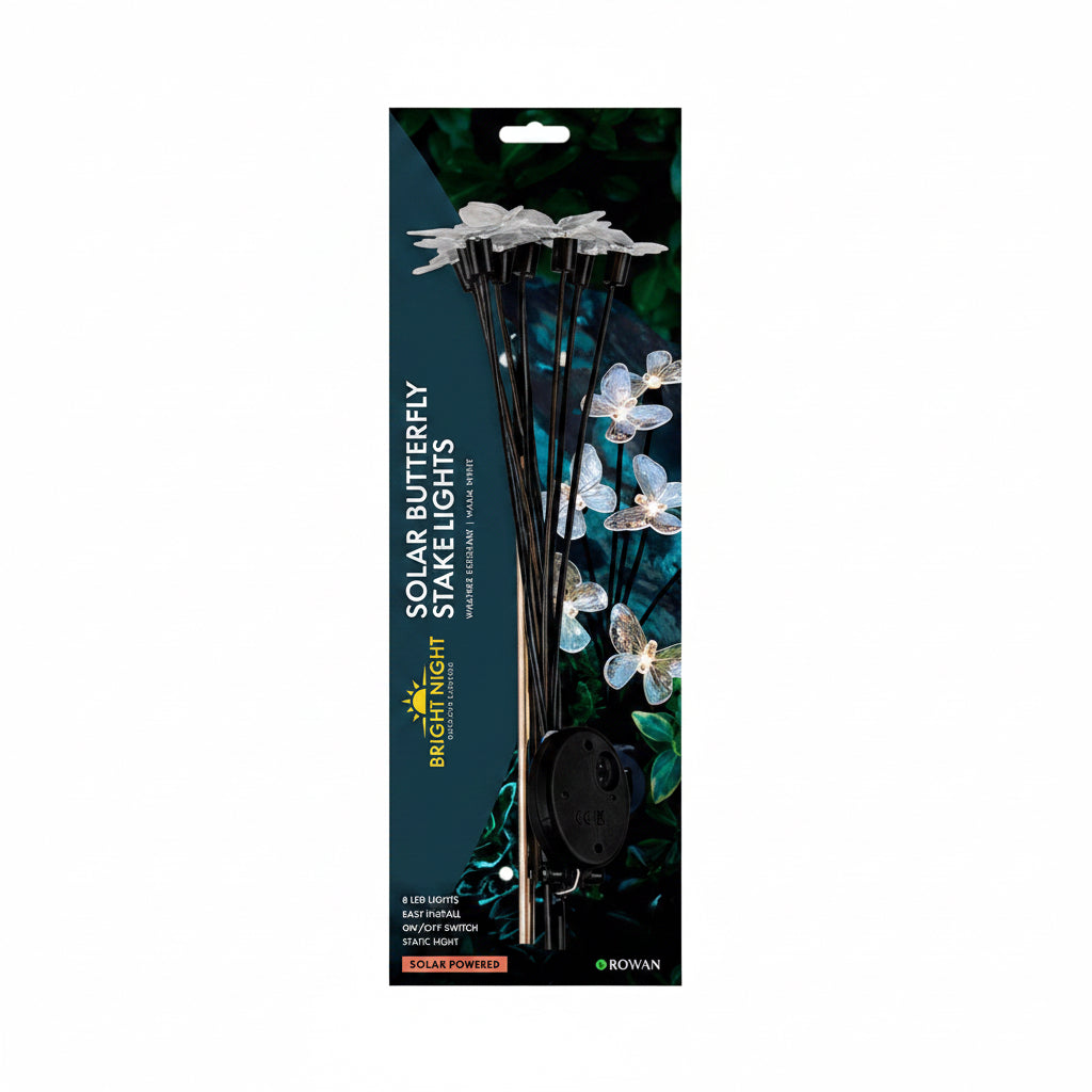 Solar LED butterfly stake light