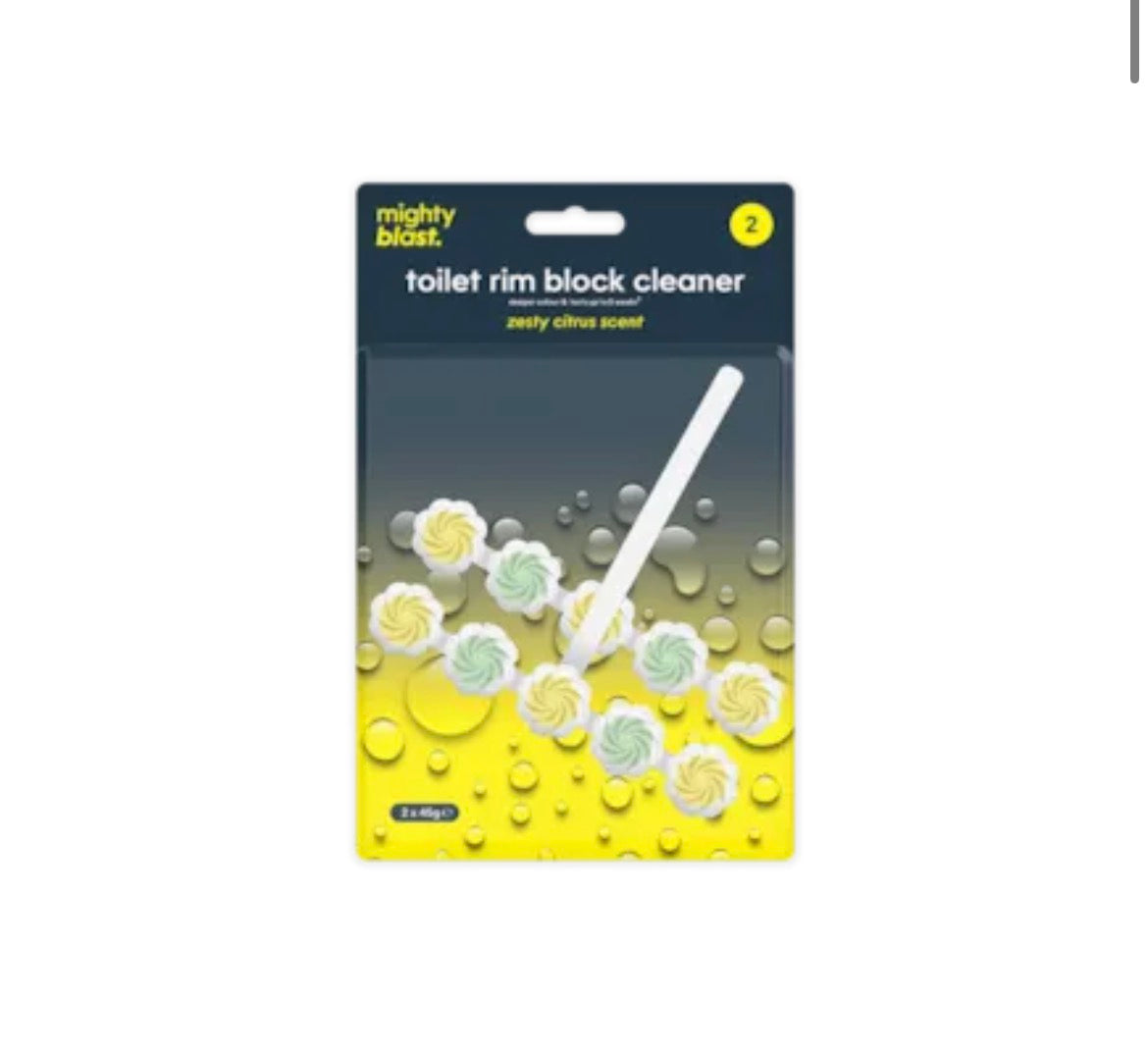 Toilet rim block cleaner 2 pack - citrus