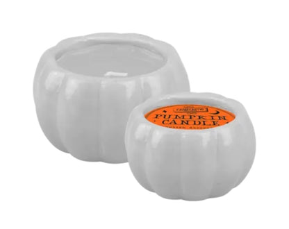 Halloween pumpkin candle