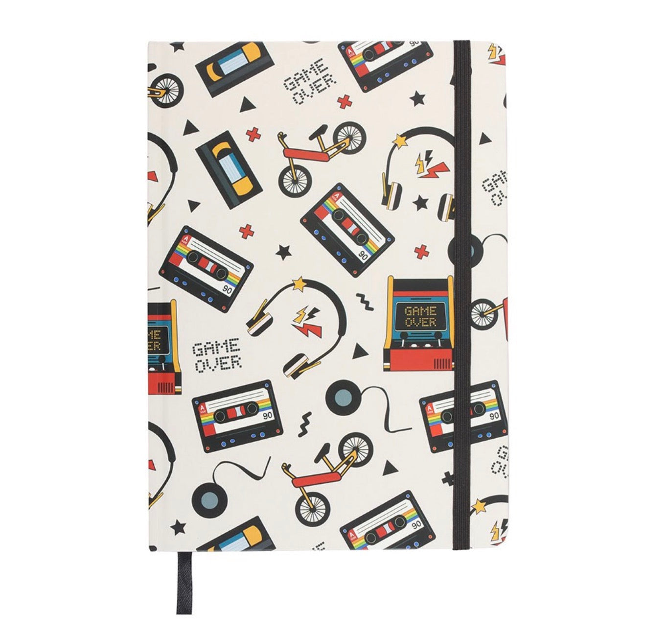 Retro 80s print A5 notebook