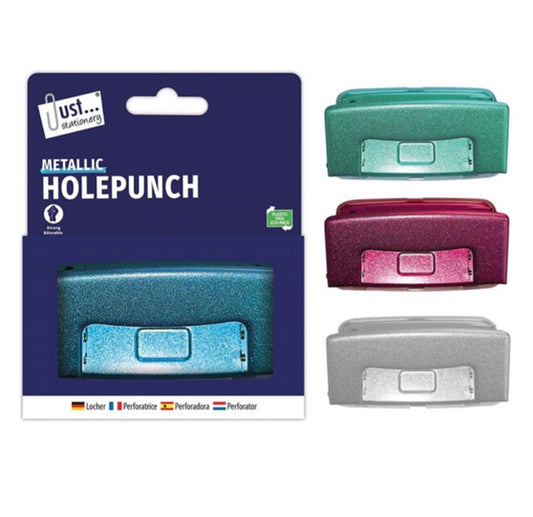 Metallic 2 hole punch