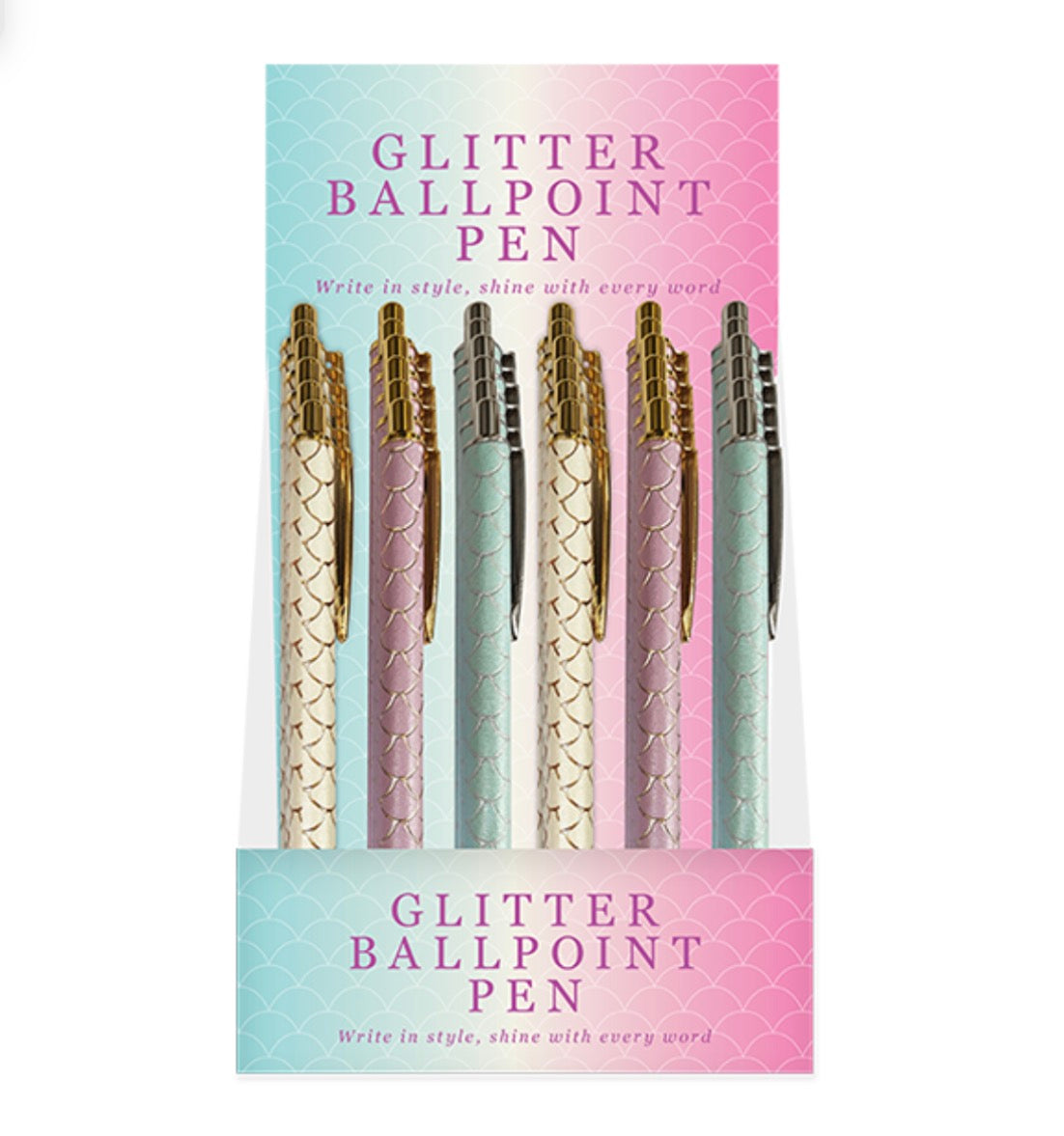 Glitter ballpoint pen