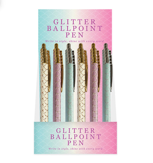 Glitter ballpoint pen