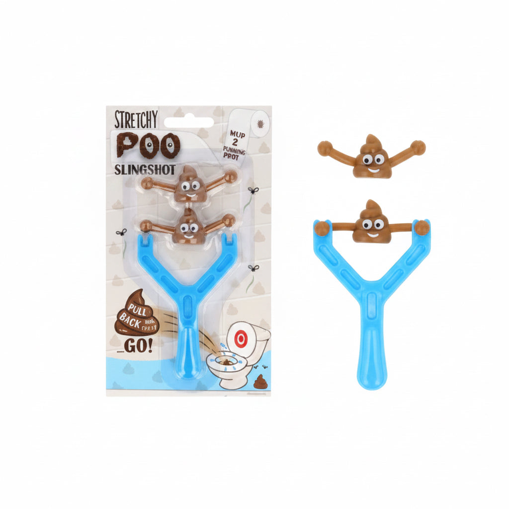 Stretchy poo slingshot