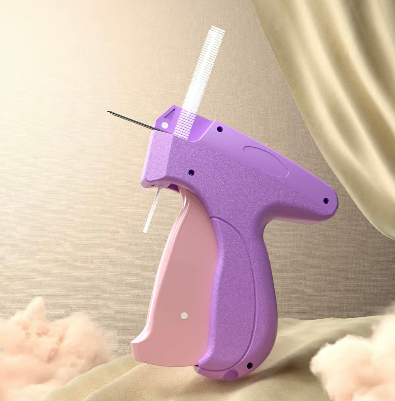 Quick stitch gun for clothing & fabrics.