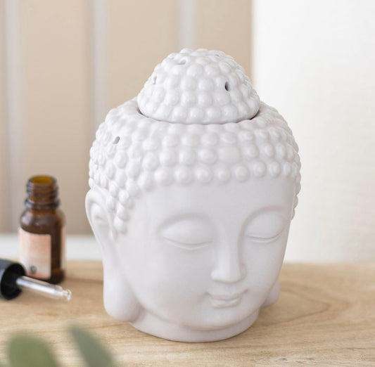 Small grey Buddha oil burner