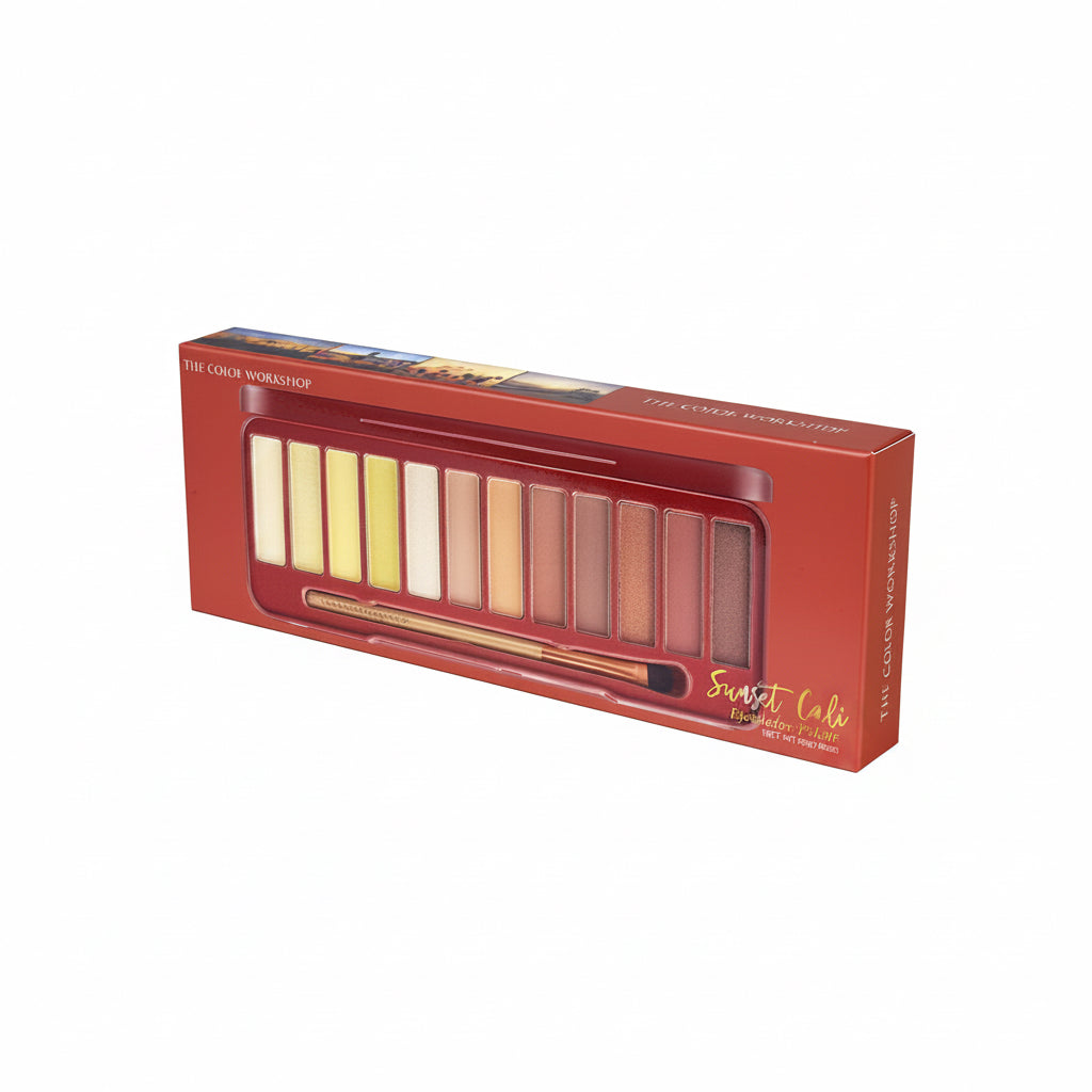 Sunset cali - 12-colour eyeshadow palette make up set
