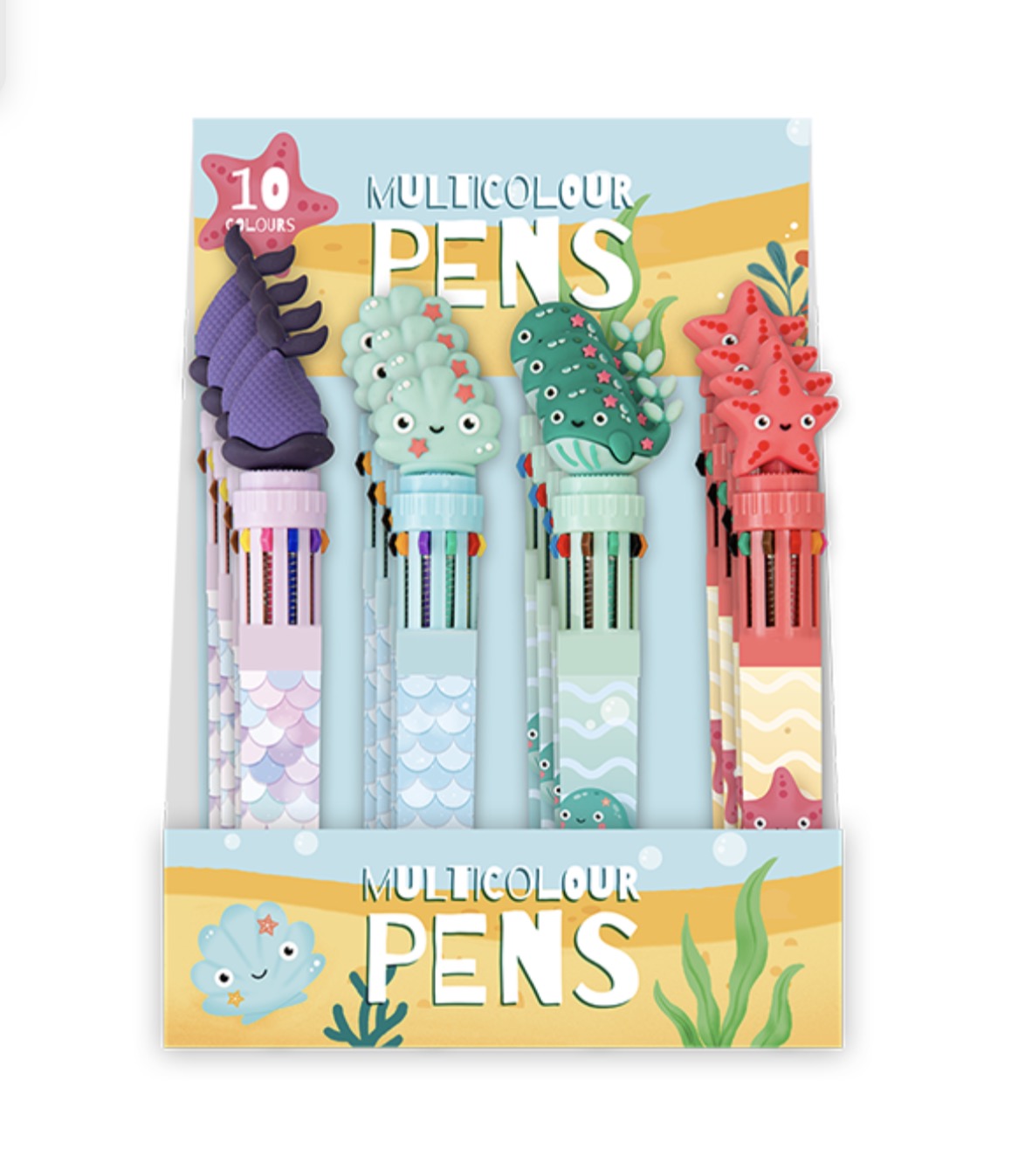 Sea-life 10-colour pen