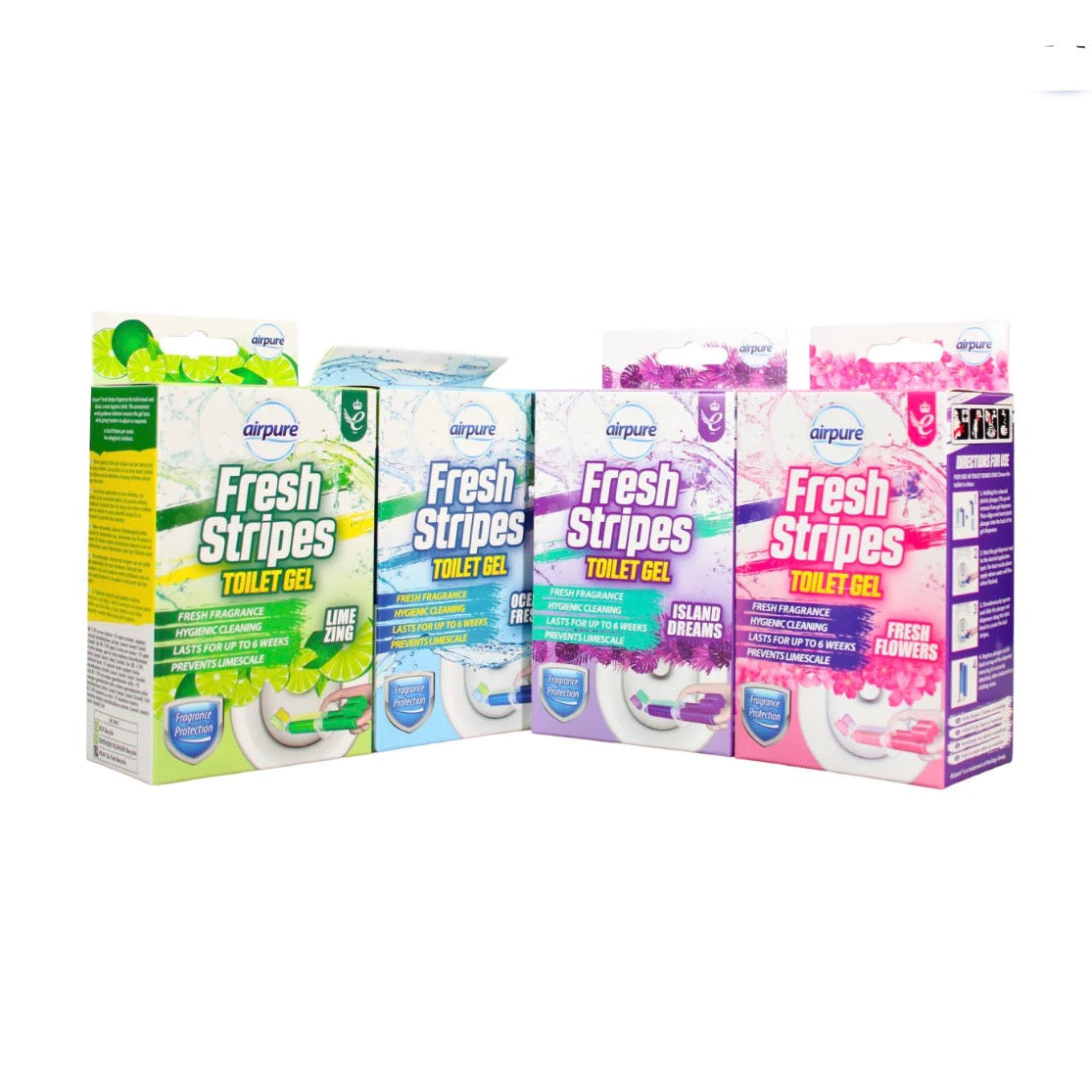 Airpure fresh stripes toilet gel