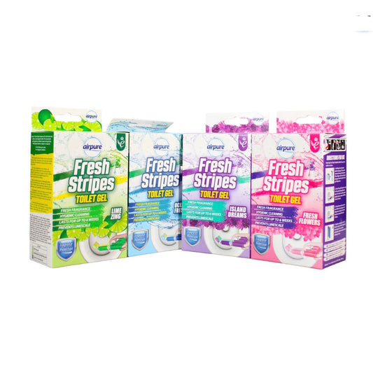 Airpure fresh stripes toilet gel