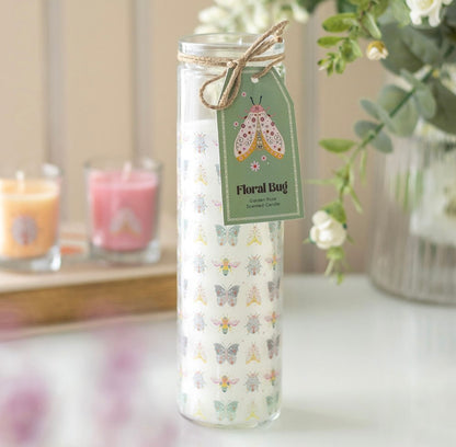 Tube candle - floral bug