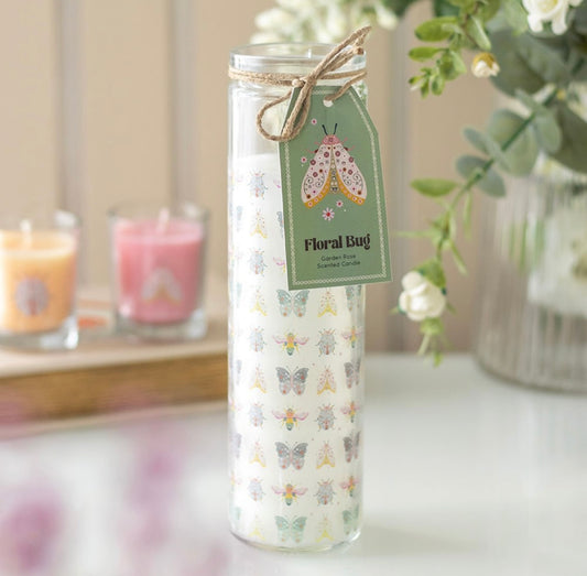 Tube candle - floral bug