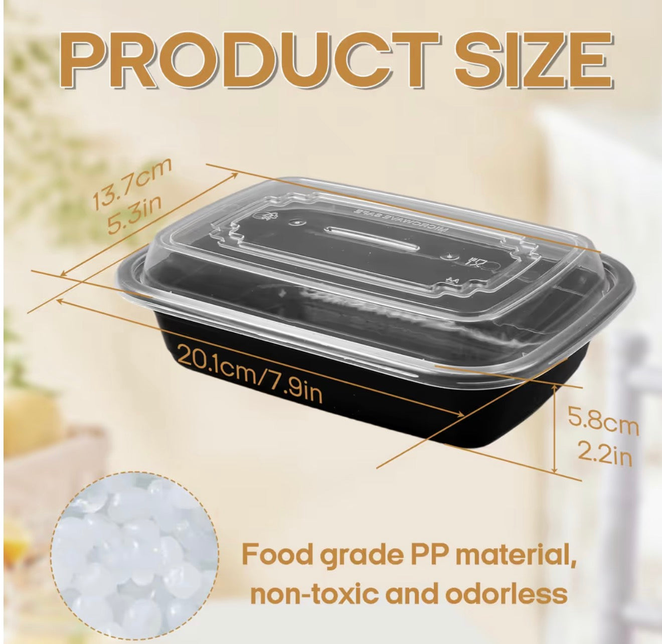 Meal prep containers 10 pack reusable 700ml.
